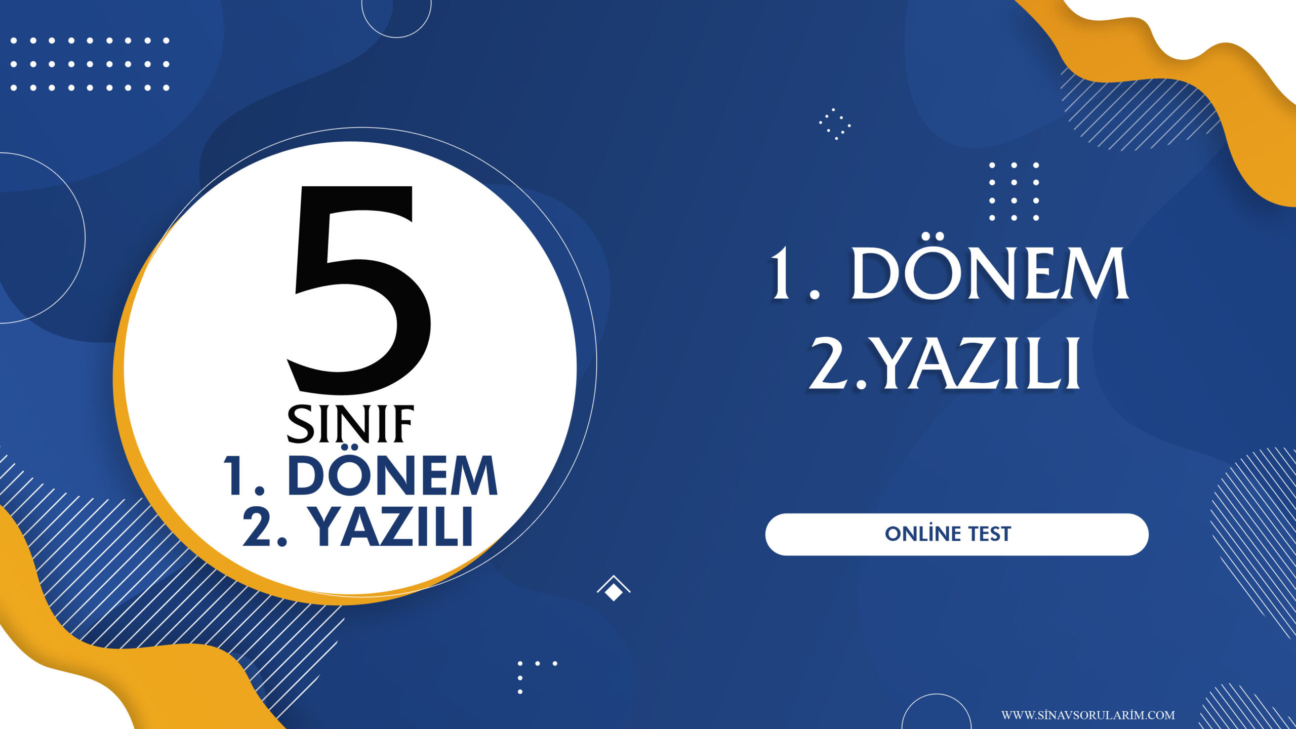 5. sınıf 1. dönem 2. yazılı